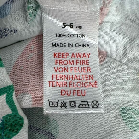 Amazon Dinosaur Print Cotton Shift Dress size 5-6 - Picture 5 of 6